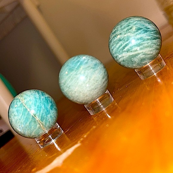 🍒BOGO🍒 1 LEFT! Amazonite Spheres 🩵 READ DESCRIPTION FOR DEAL!! - Picture 13 of 16